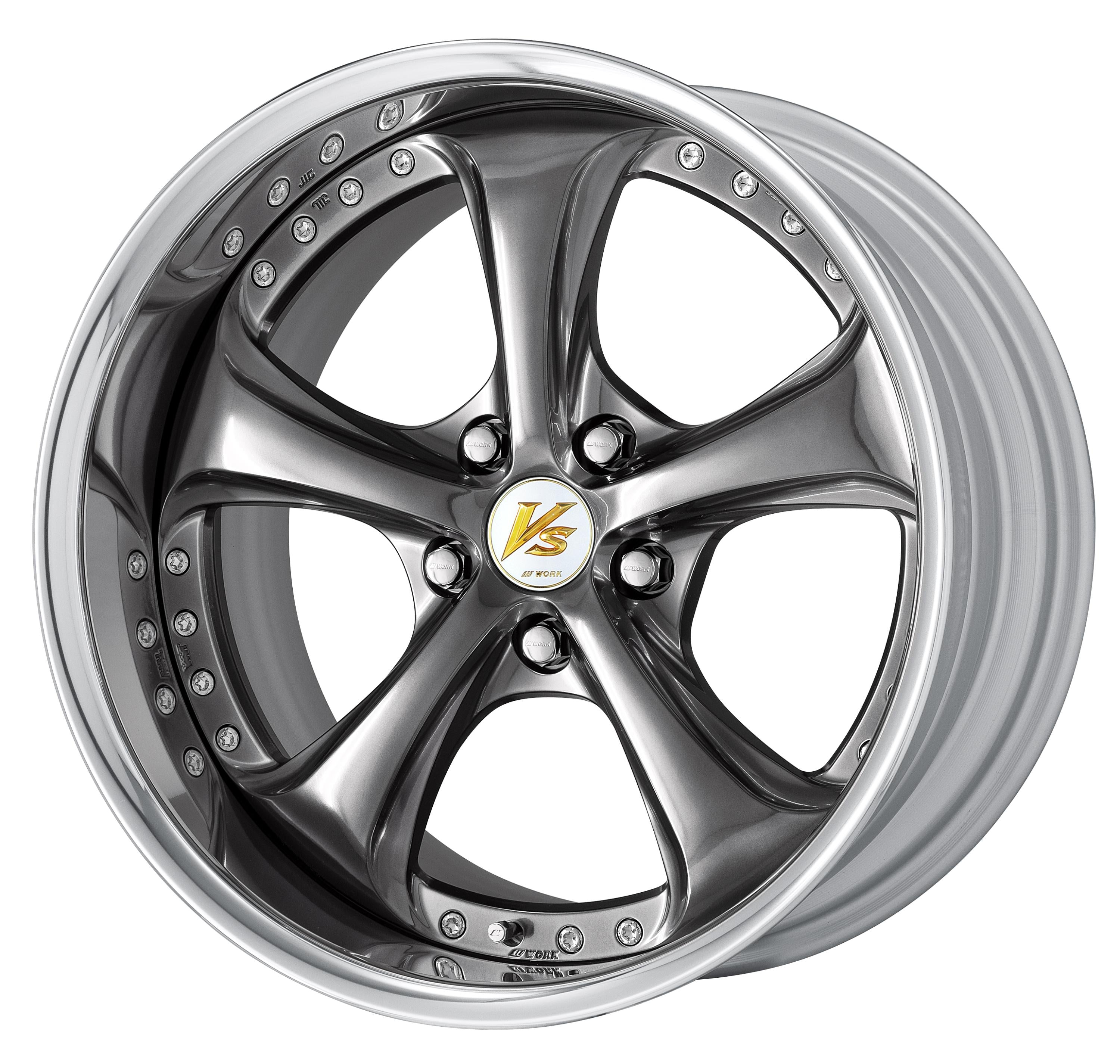 WORK VS KF♯ 18Inch ×10J -30 (RIM 136MM) 5H 114.3 Brilliant Silver Black(O)
