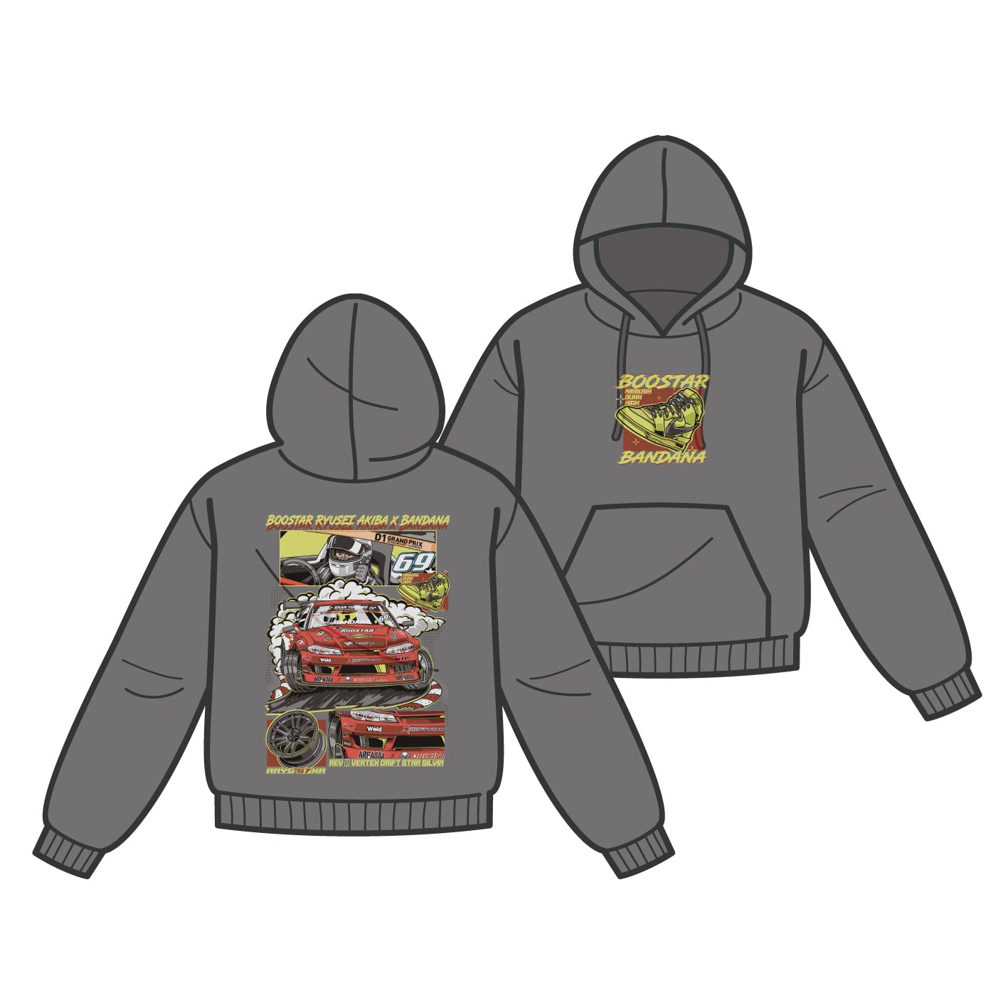 HOODIE / BANDANA x BOOSTAR-69 / BBH-24G