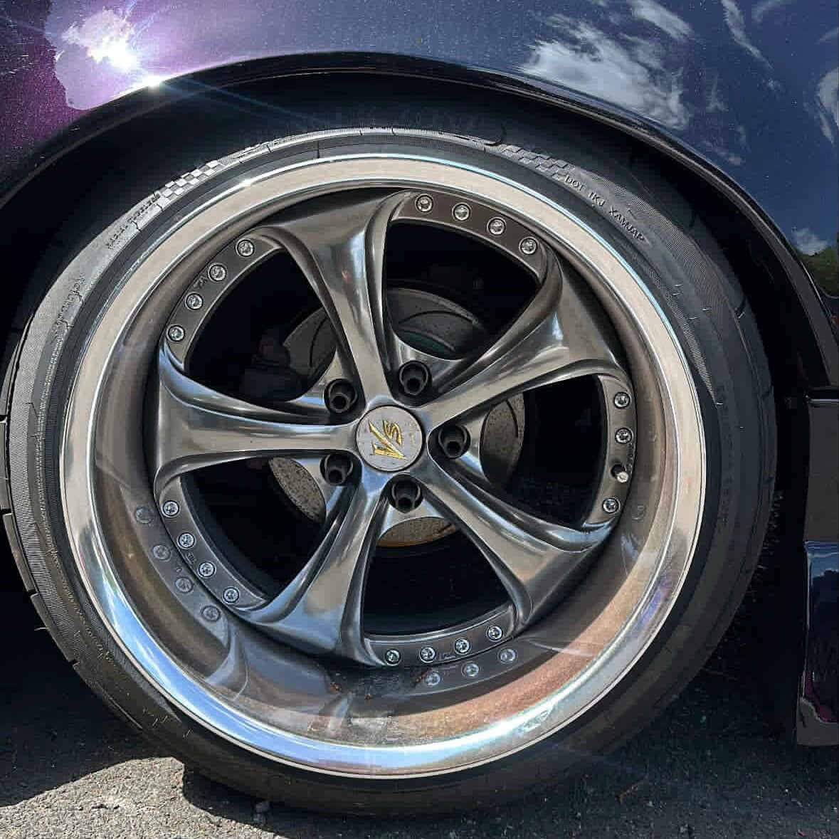 WORK VS KF♯ 18Inch ×10J -30 (RIM 136MM) 5H 114.3 Brilliant Silver Black(O)