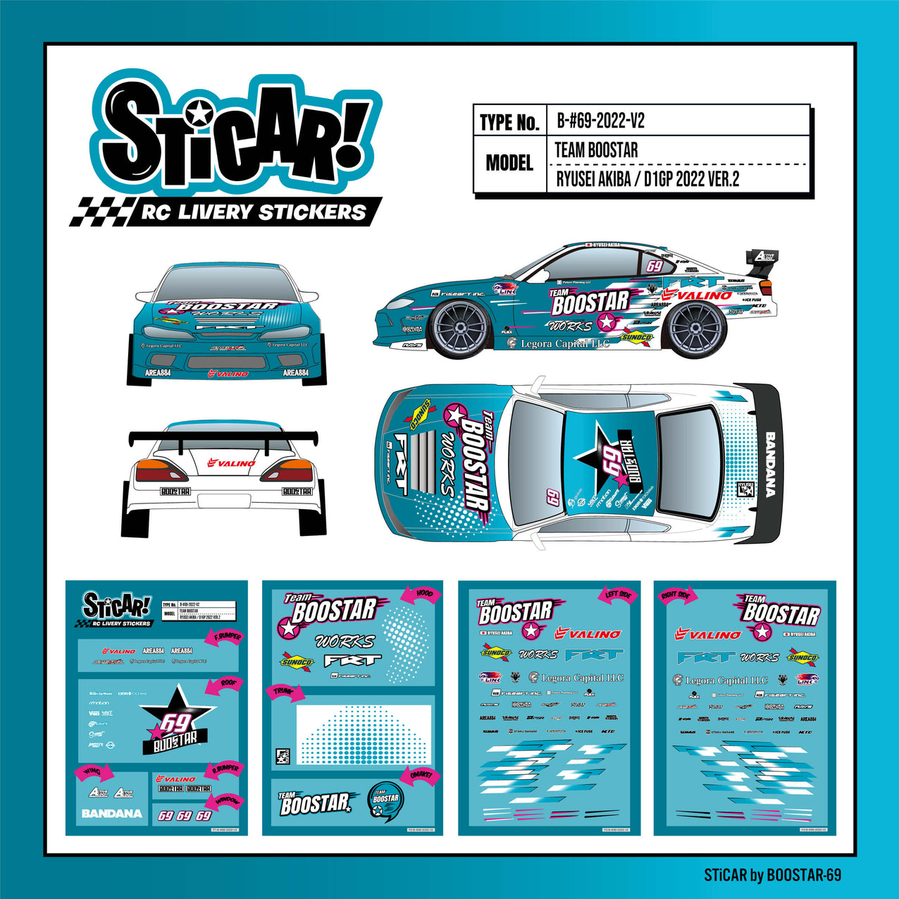 STiCAR! RC LIVERY/ B-69-2022-V2