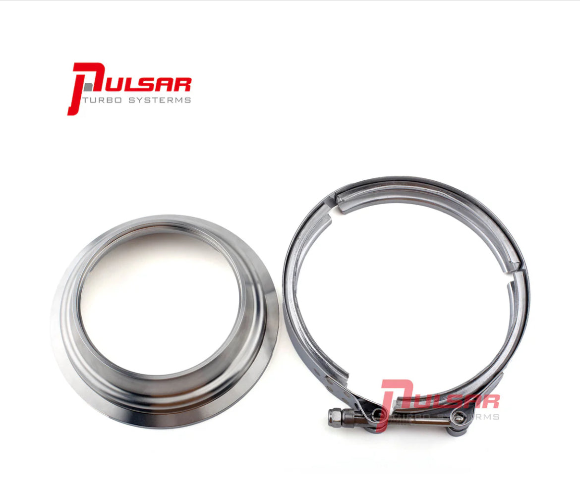 PULSAR S400 T6 Turbo 5 to 4″ Stainless Steel Flange Clamp Kit
