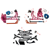D-Knuckle S13/14/15-F-FR_FM set (For E46 subframe modification)
