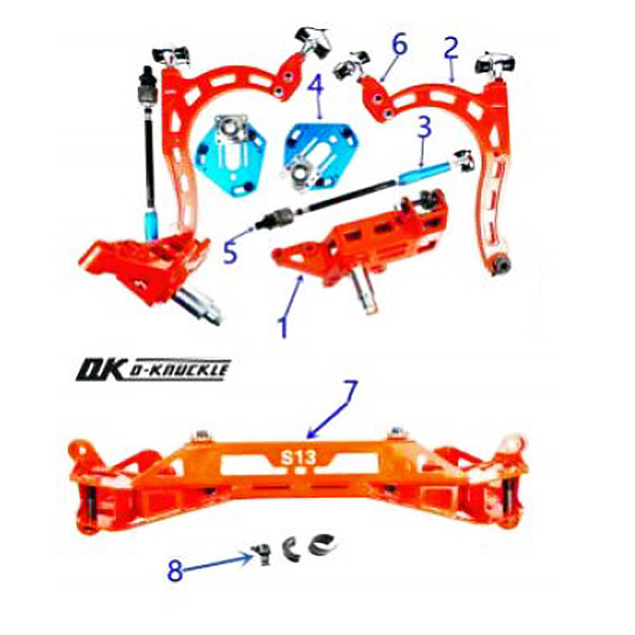 D-Knuckle S13-A31-F FM set