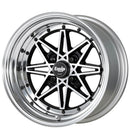 WORK EQUIP 03 DEEP RIM 4H-114.3 15×9J-18 Black Polished Clear