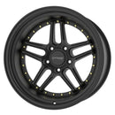 STRÖM DS-05 18x9+33 5H 114.3 CB73.1 Full Satin Black (Gold Rivets)