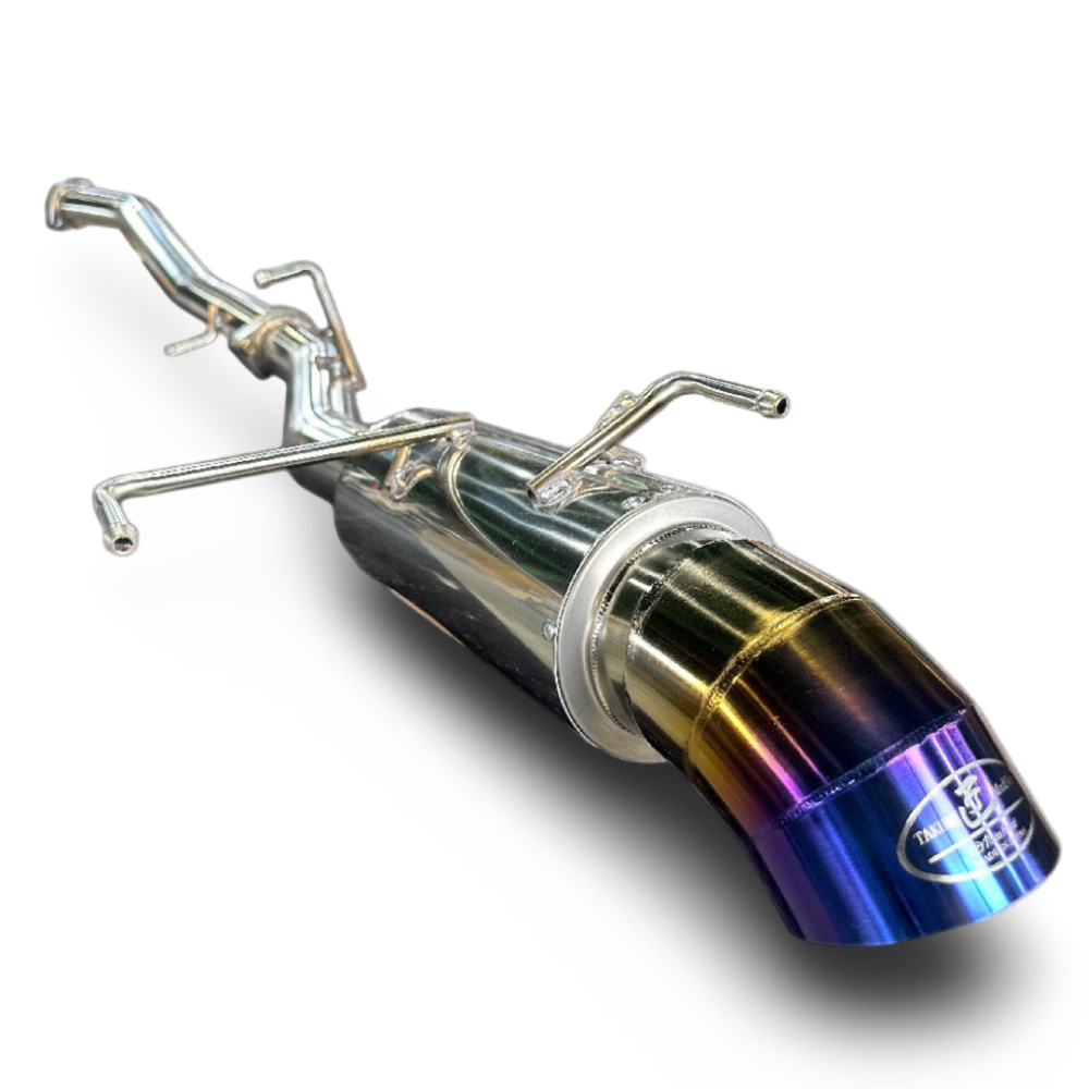 Rhinehart / 76.3 - 100mm Cannonball Muffler with Downward Tail – For JZX81 Mark II Turbo