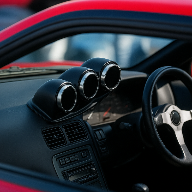 URAS 3-Gauge Meter Panel for S13/180SX　