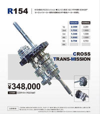 Nagao Techno Close Ratio Gear Set (R154 gearbox)
