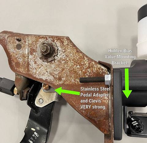 Chase Bays Dual Piston Brake Booster Delete With Bolt-On 6:1 Pedal Ratio