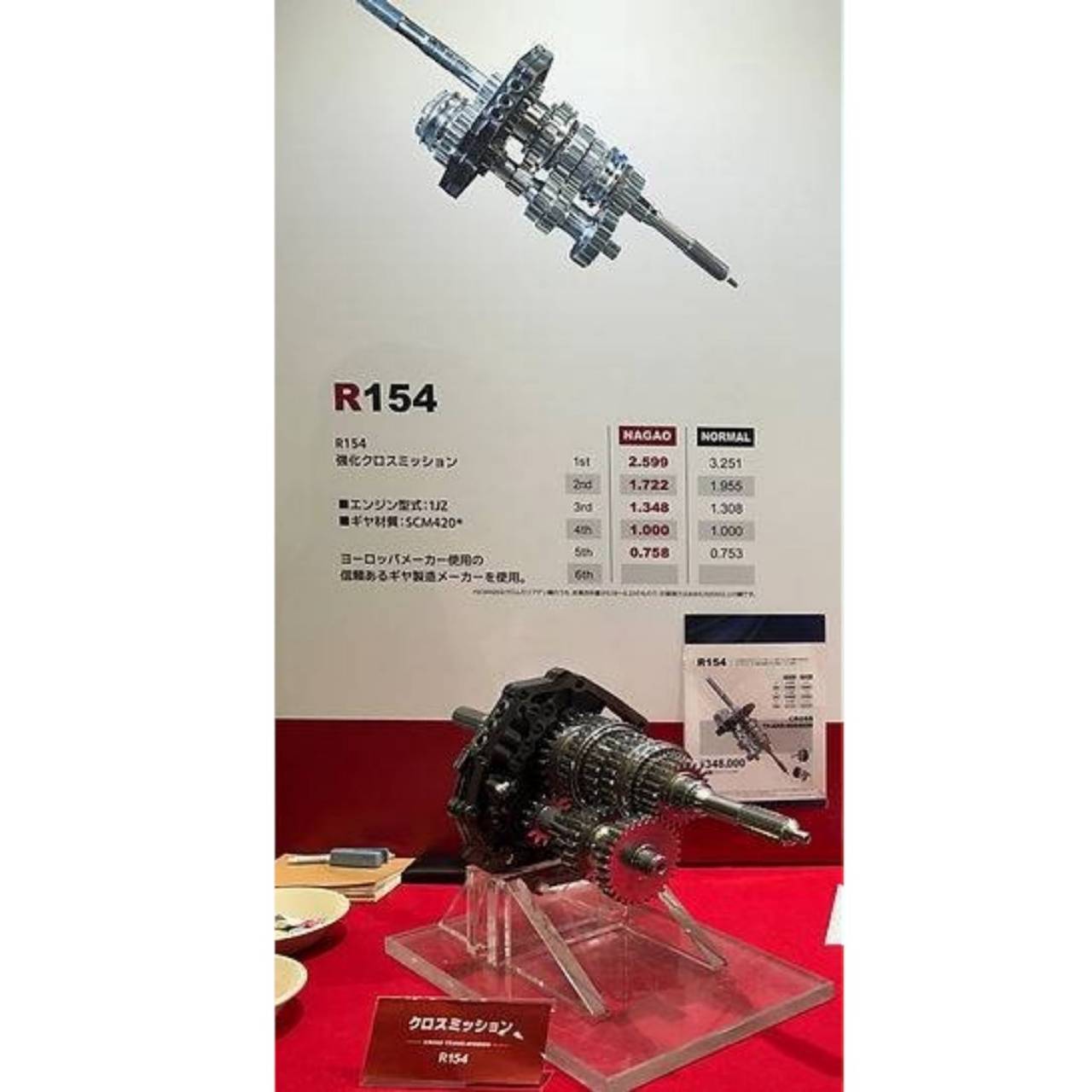 Nagao Techno Close Ratio Gear Set (R154 gearbox)