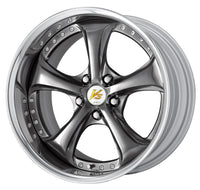 WORK VS KF♯ 18Inch ×10J -30 (RIM 136MM) 5H 114.3 Brilliant Silver Black(O)