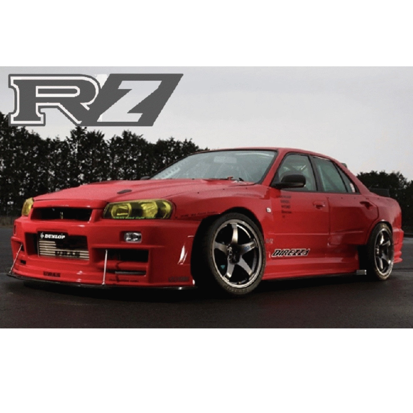 URAS Type-RZ 2Dr Front Fenders (+75mm) for R34 Skyline