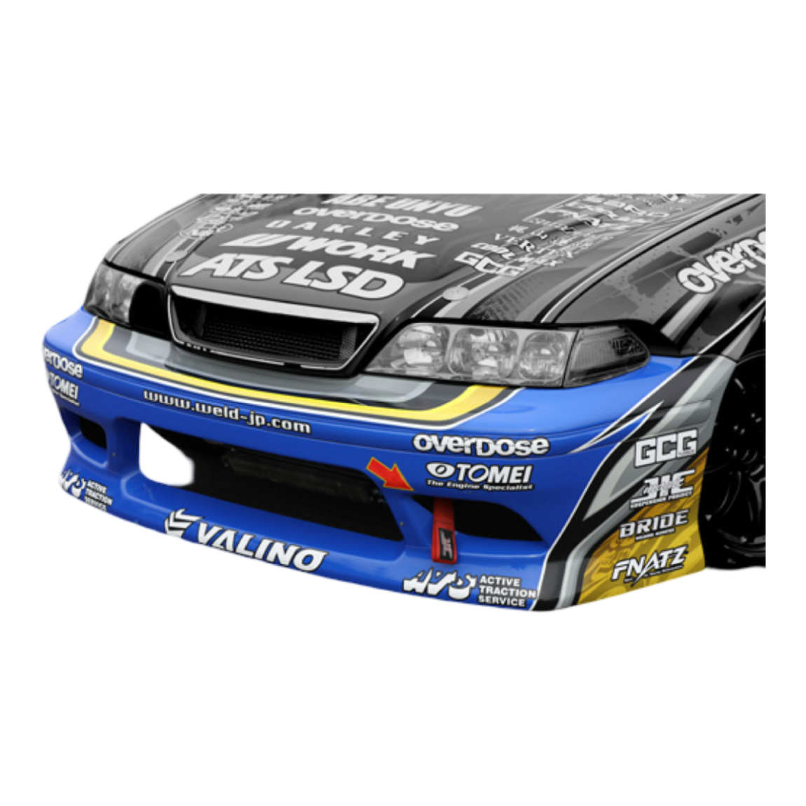 Weld  JZX100Mark2 Wide Body Kit Front Bumper