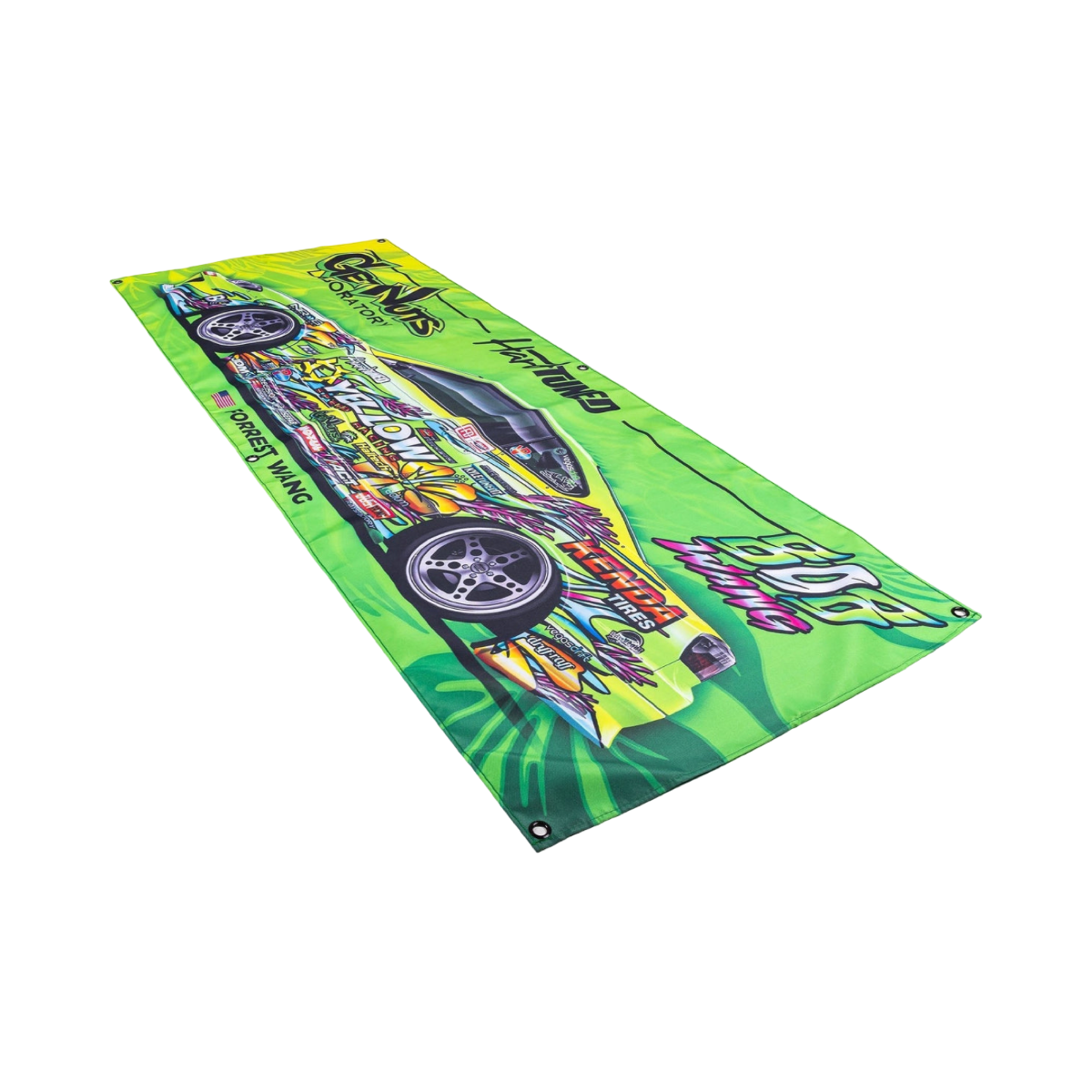 Hard TUNED Forrest Wang / Get Nuts Labs Garage Flag