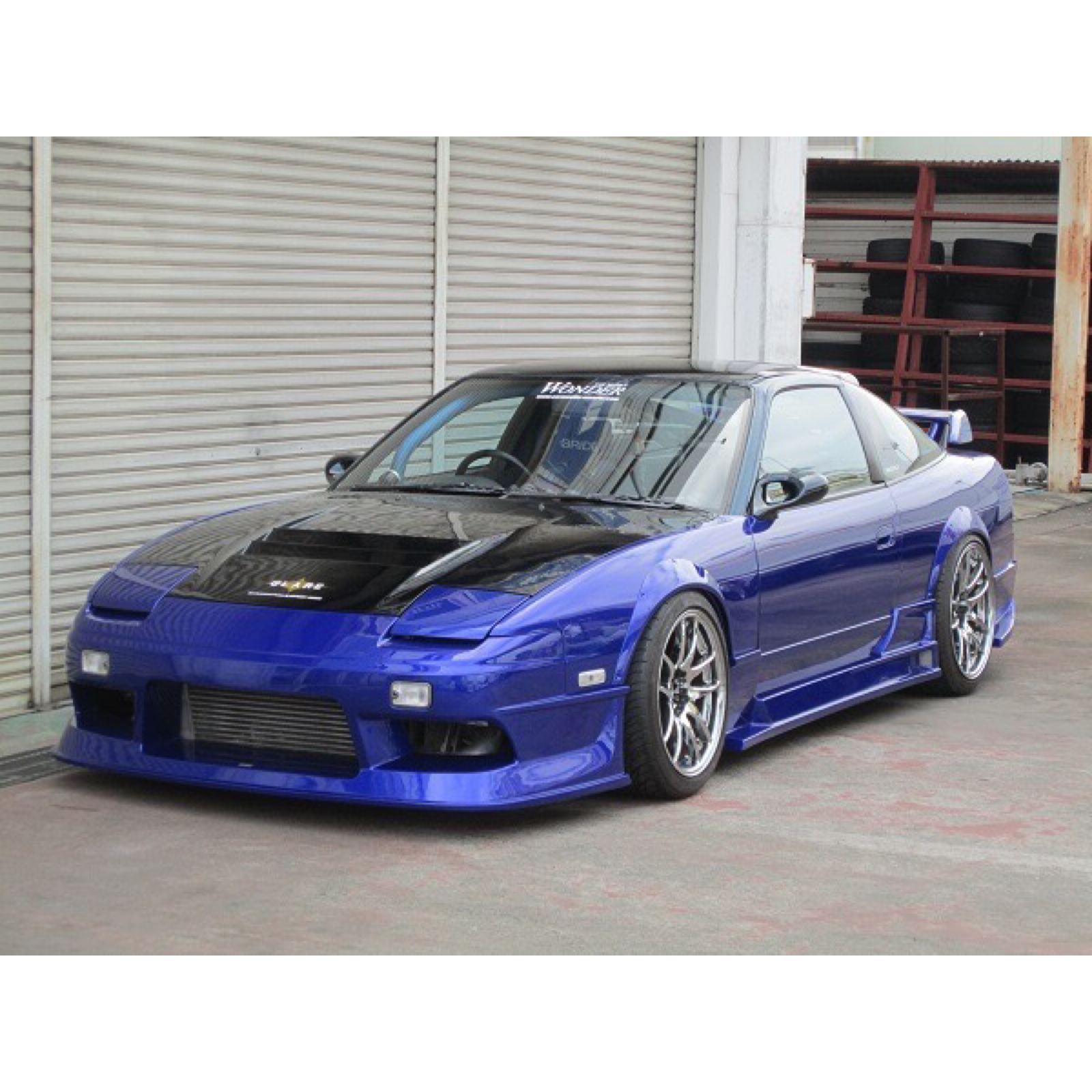WONDER WORLD. Overfenders (Crescent Shape) Type-1 for 180SX (RPS13, RS13) GLARE Aero