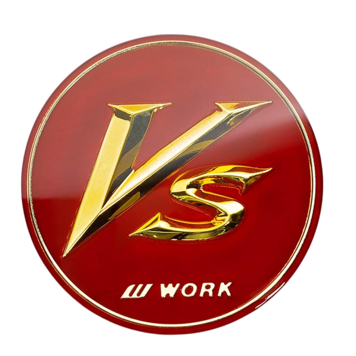 WORK VSKF Center Cap (Red/Gold) 