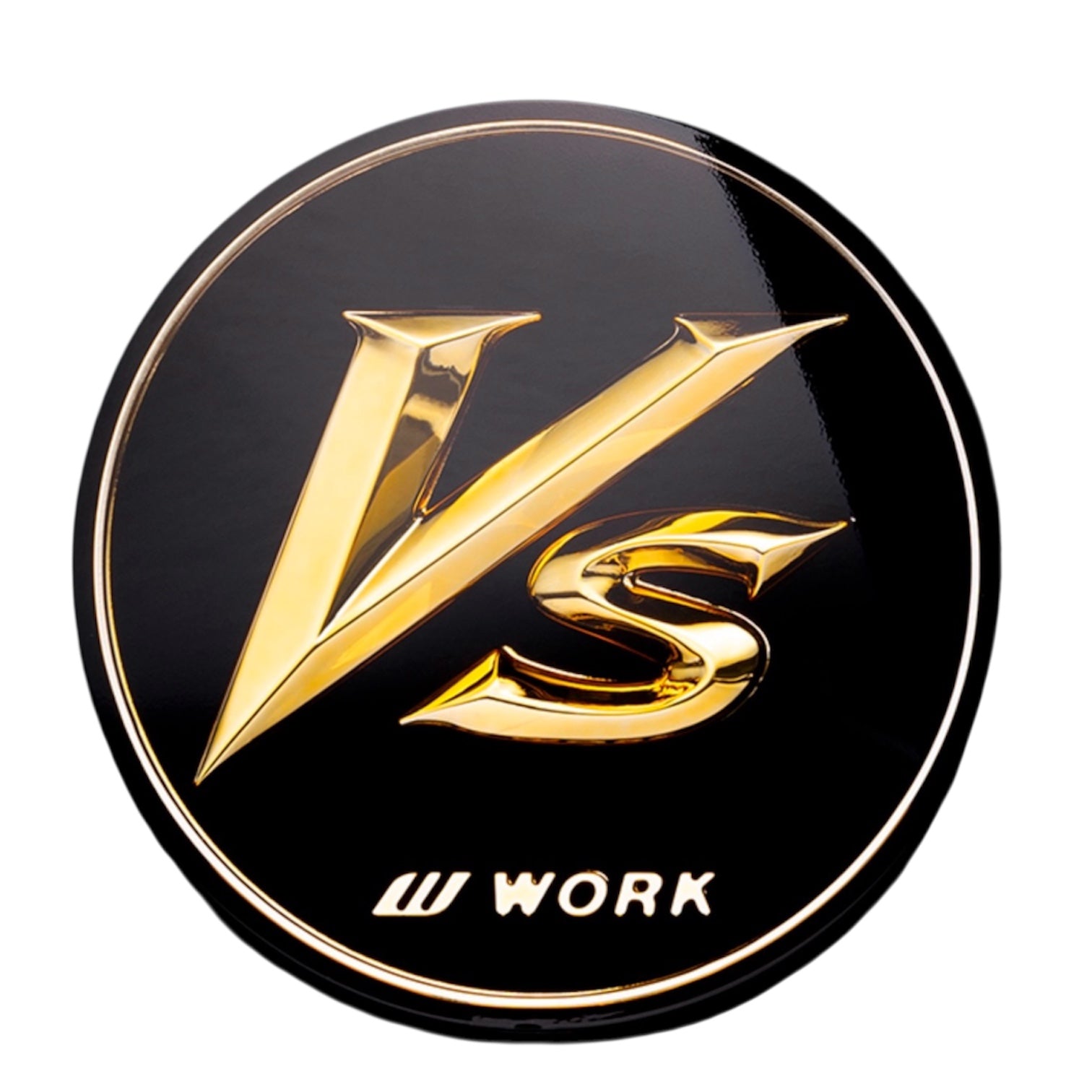 WORK VSKF Center Cap (Black/Gold) 