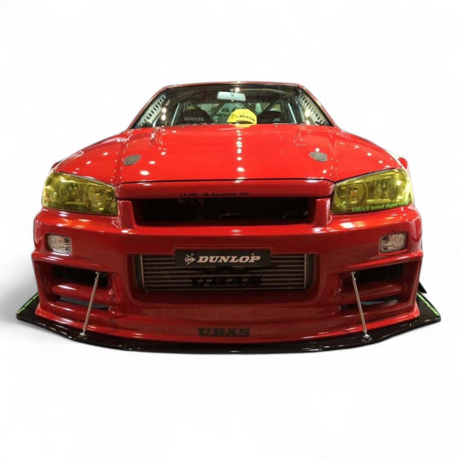 URAS URAS Type-RZ Front Bumper for R34 Skyline 2Dr