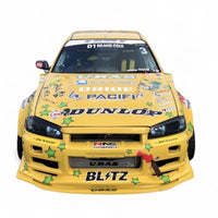 URAS TYPE-RR Front Fender +50mm for R34 SKYLINE 4Dr