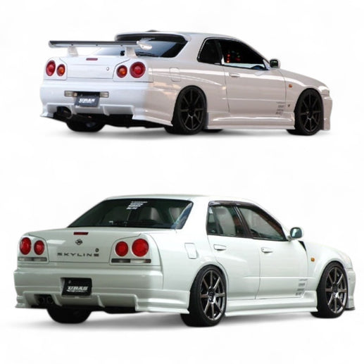 URAS TYPE-R Rear Fender +20mm for R34 SKYLINE 4Dr