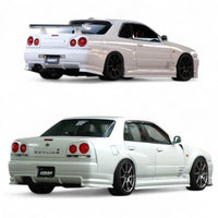 URAS TYPE-R Rear Bumper for R34 SKYLINE 2Dr