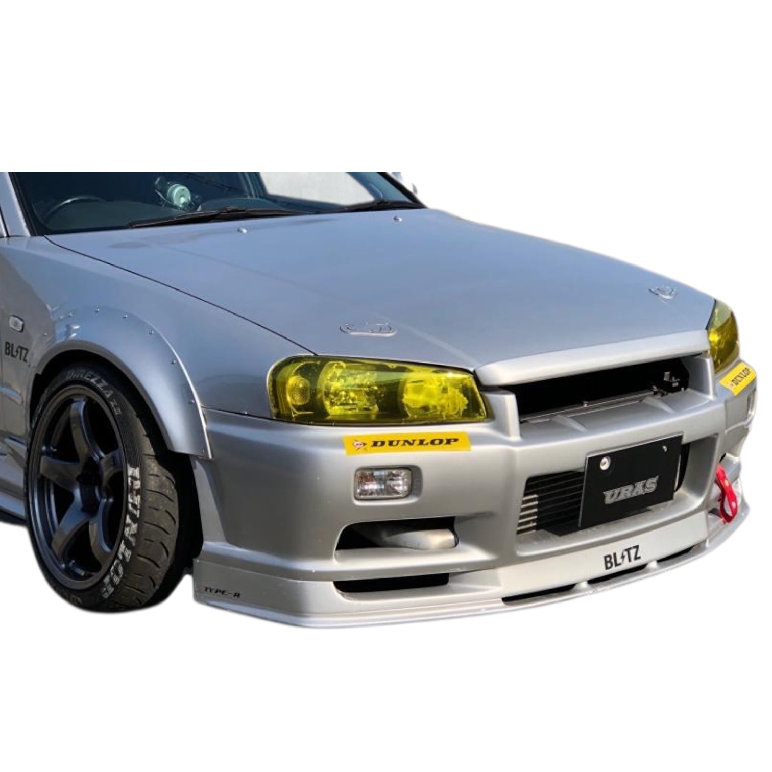 URAS TYPE-R Front Bumper for R34 SKYLINE 2Dr