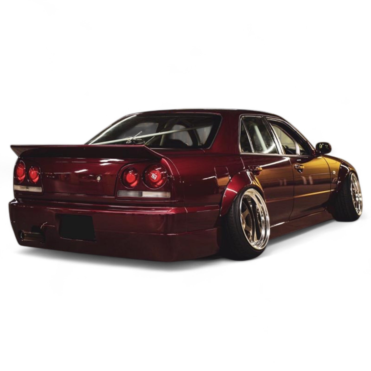 URAS TYPE-Q Rear Bumper for R34 SKYLINE 4Dr