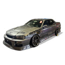 URAS HARIDASHI Front Bumper for R34 SKYLINE 4Dr