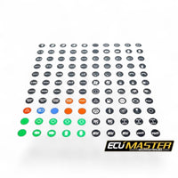 ECUMASER CAN Keyboard Inserts ×12 + Sticker Set