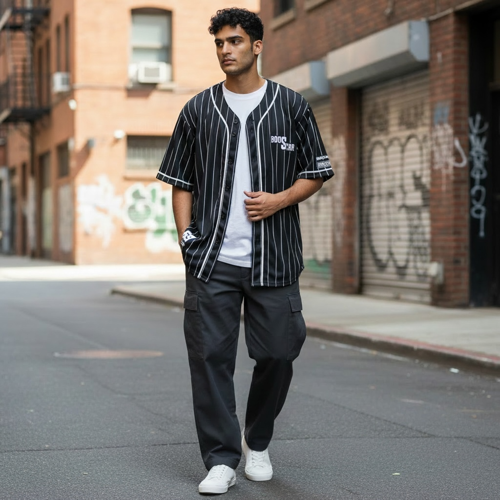 BASEBALL T-SHIRT BOOSTAR/ BBS-25BW【BIZ】