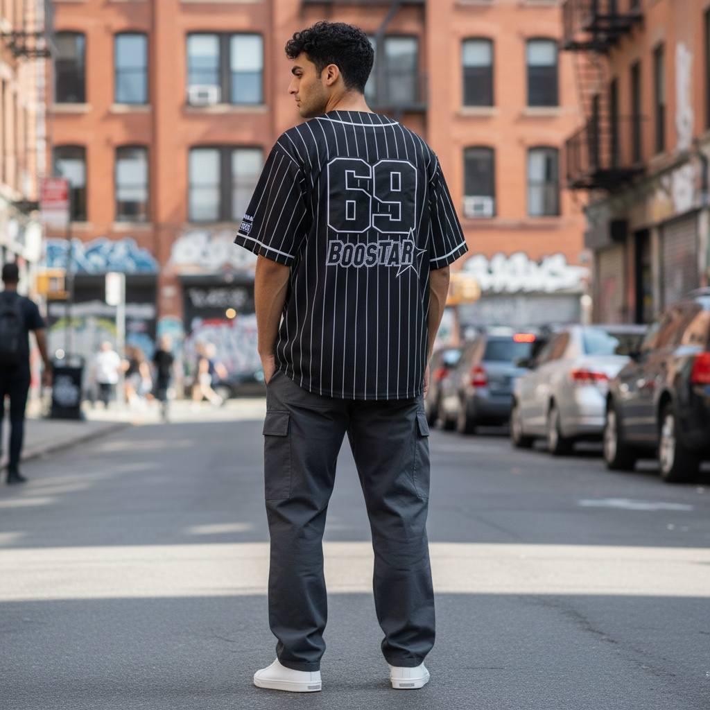 BASEBALL T-SHIRT BOOSTAR/ BBS-25BW【BIZ】